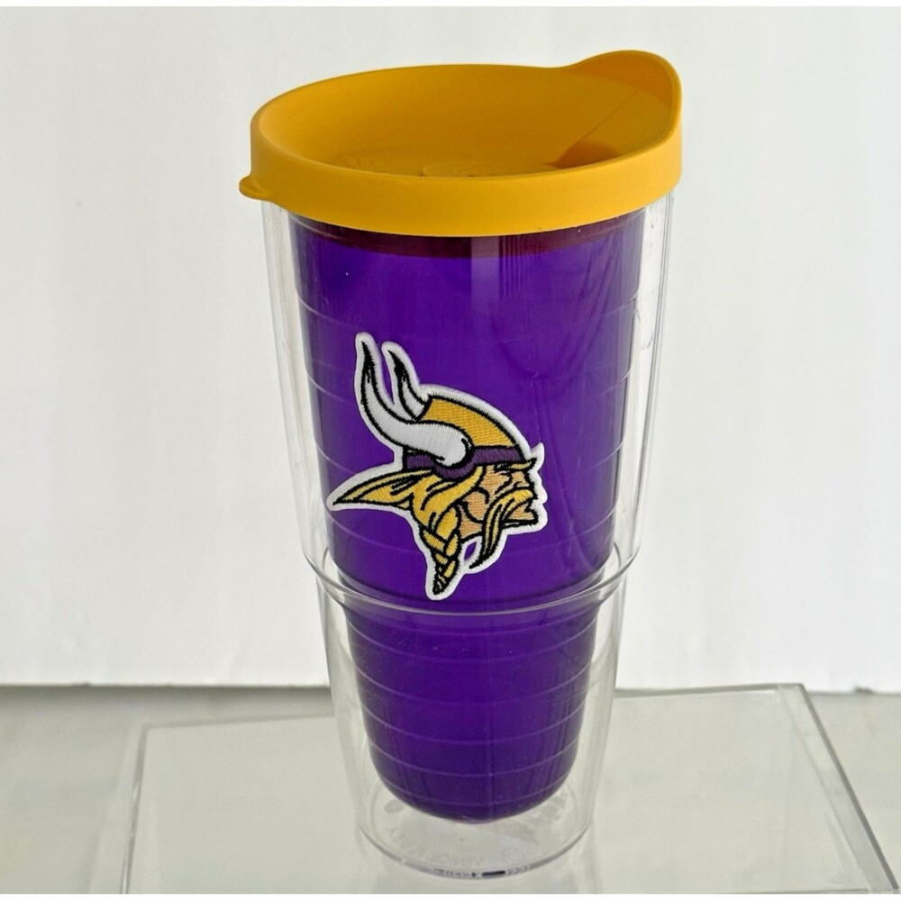 Tervis Minnesota Vikings 16oz Water Drink Tumbler Cup Purple Viktor Football NFL